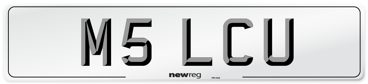M5 LCU Number Plate from New Reg